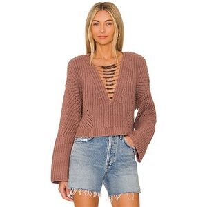 NWT House of Harlow 1960 Revolve Paulina Beaded Sweater